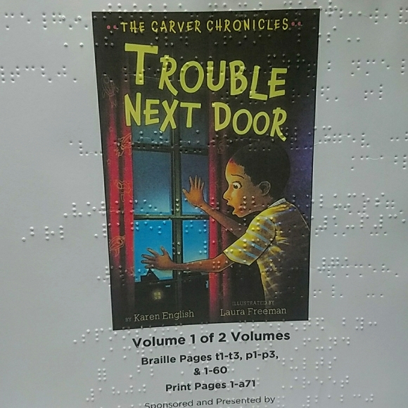 Braille Book Accents New Trouble Next Door Braille Book For The